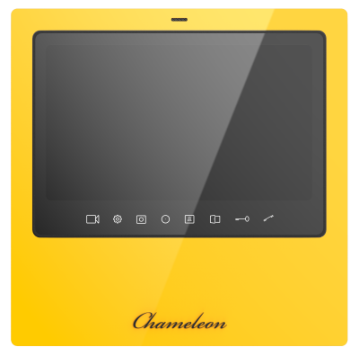 Chameleon #RAL1003 Model S/Black/Видеодомофон фото