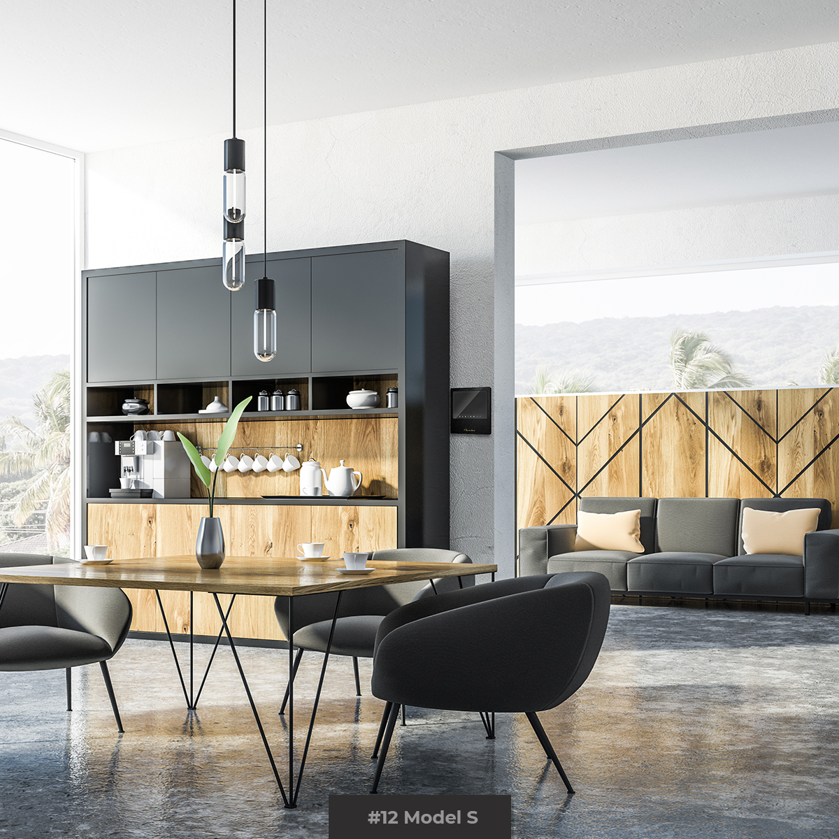 #12 Chameleon Model S Saffiano (Black) фото