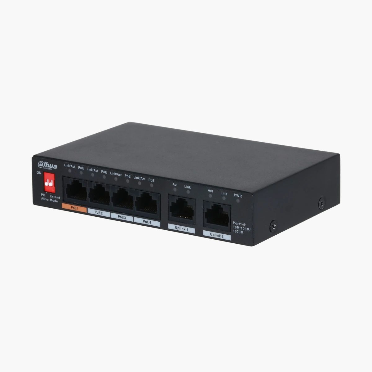 PFS3006-4GT-60 — 6-портовый неуправляемый гигабитный настольный коммутатор с 4 портами PoE