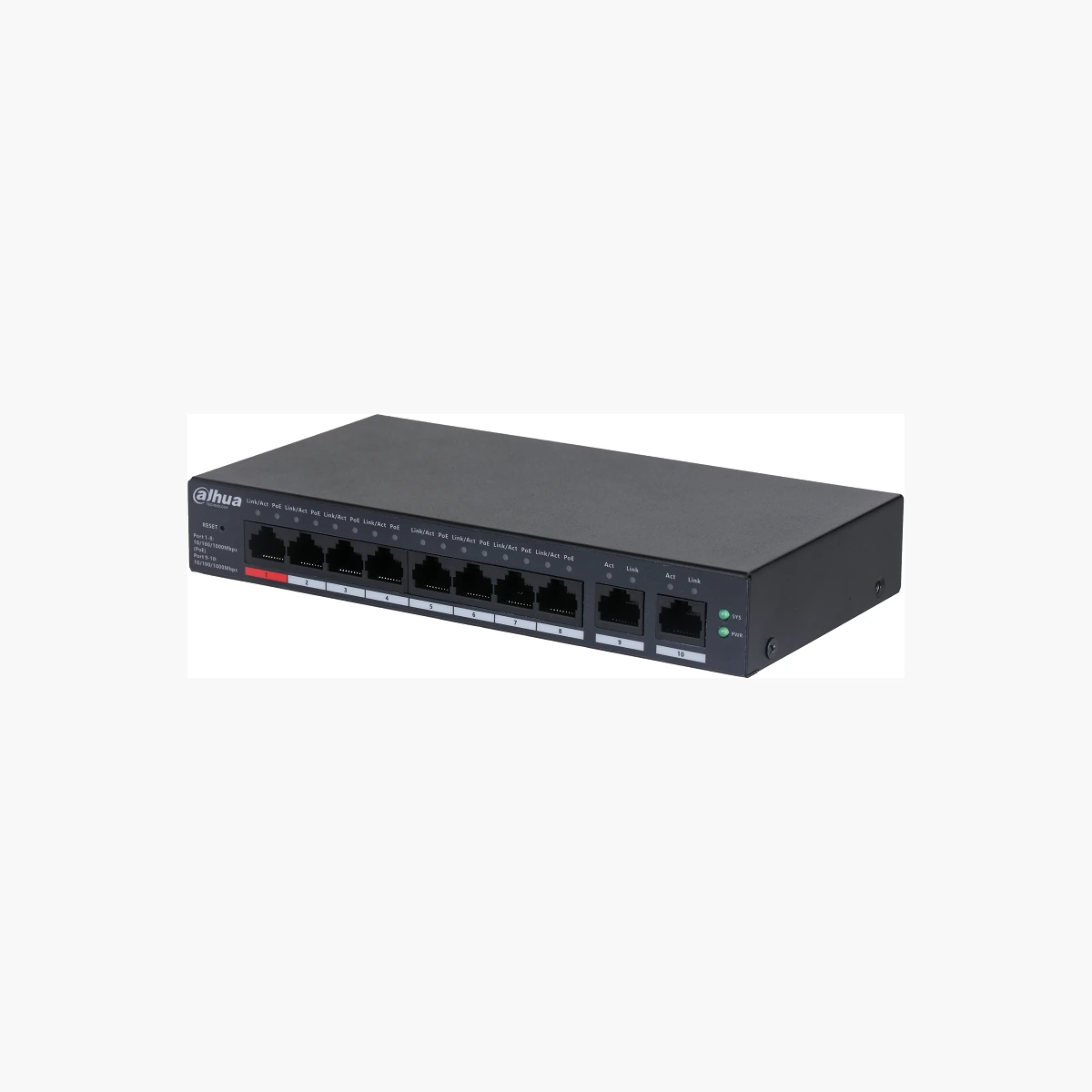 DH-CS4010-8GT-110 — Управляемый PoE-коммутатор